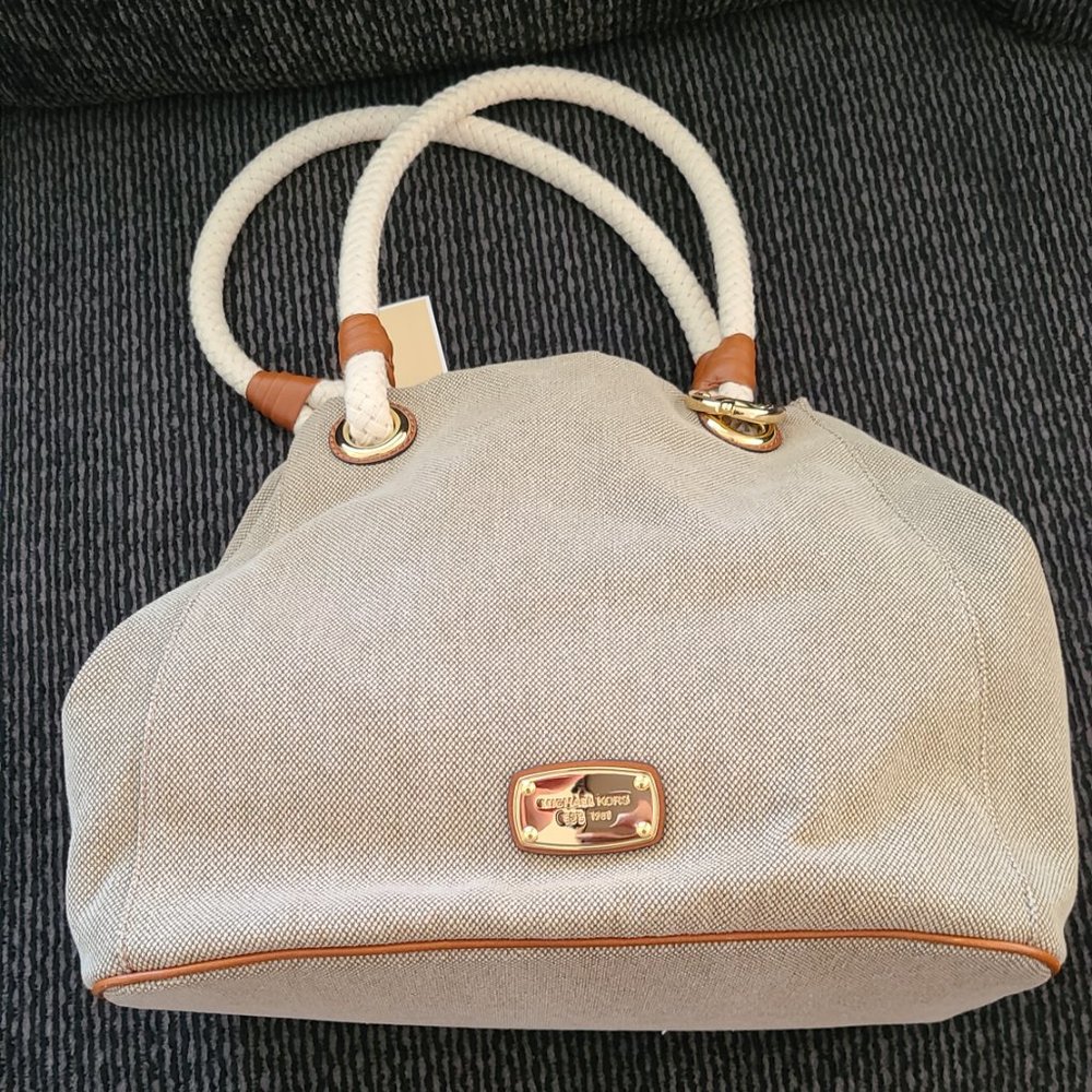 MICHAEL KORS Marina Canvas Bag Hemp